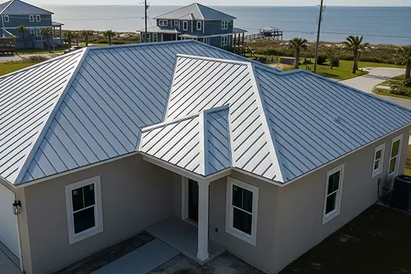 Newly Metal Roofed House In Orange Beach Alabama Pensacola FL Roofing