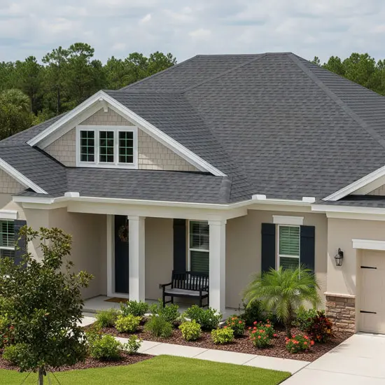Professionally Installed Architectural Shingle Roof On Home In Century Pensacola FL Roofing