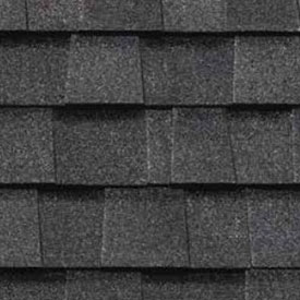 Charcoal Black CertainTeed Landmark Shingle Swatch